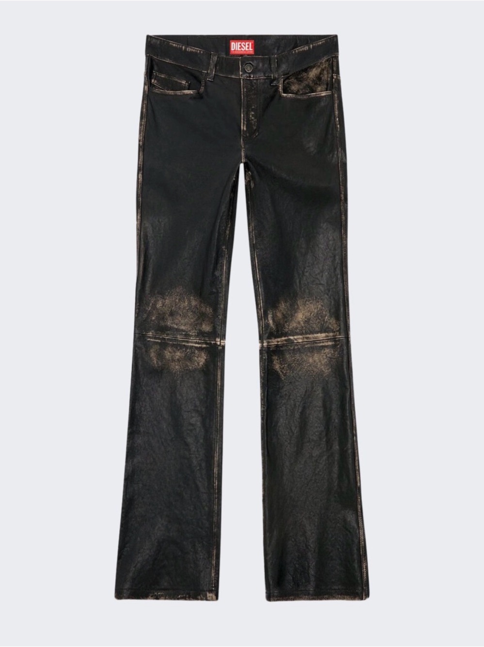 DIESEL P-Blixia Leather Pants